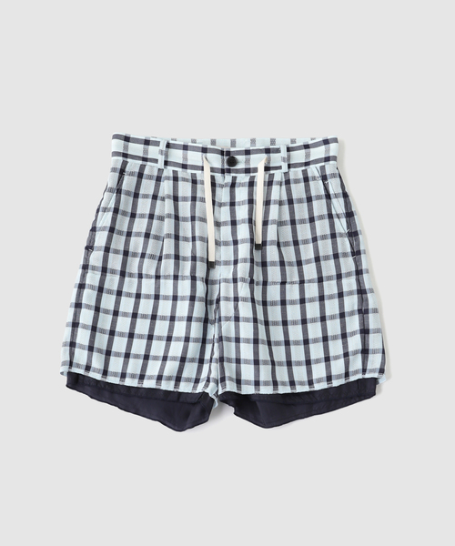 DAIRIKU(ダイリク)の「DAIRIKU / ダイリク "Leno Weave" Painter Half Pants(その他パンツ・メンズ・ネイビー・LARGE/MEDIUM)」の1枚目の写真