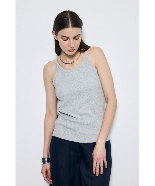 AZUL by moussy(アズールバイマウジー)の「カップ付きホルターネックキャミソール 春服 夏服 秋服 冬服 インナーとしても◎ パット付き(キャミソール・レディース・オフホワイト/グリーン/ブラック/杢グレー・MEDIUM/SMALL)」の10枚目の写真