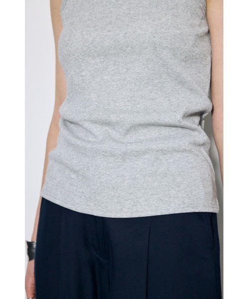 AZUL by moussy(アズールバイマウジー)の「カップ付きホルターネックキャミソール 春服 夏服 秋服 冬服 インナーとしても◎ パット付き(キャミソール・レディース・オフホワイト/グリーン/ブラック/杢グレー・MEDIUM/SMALL)」の20枚目の写真
