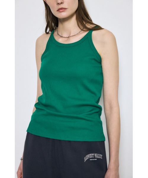 AZUL by moussy(アズールバイマウジー)の「カップ付きホルターネックキャミソール 春服 夏服 秋服 冬服 インナーとしても◎ パット付き(キャミソール・レディース・オフホワイト/グリーン/ブラック/杢グレー・MEDIUM/SMALL)」の22枚目の写真