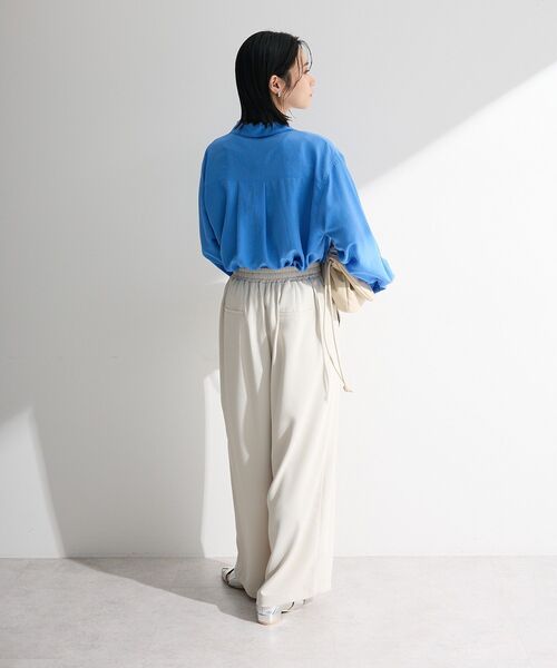 Green Parks(グリーンパークス)の「レイヤード風BIGシャツ(シャツ/ブラウス・レディース・ピンク/チャコールグレー/ブルー/オフホワイト・FREE)」の13枚目の写真
