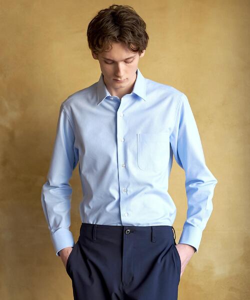 DRESSTERIOR（ドレステリア）の「【速乾素材】メッシュドライタッチシャツ（ビジネスシャツ・メンズ・サックスブルー・41/40/39/38）」の17枚目の写真