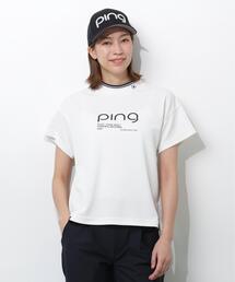 【PING APPAREL】変形カノコ半袖ハイネックカットソー ＜PERFORMANCE＞ (LADIES)