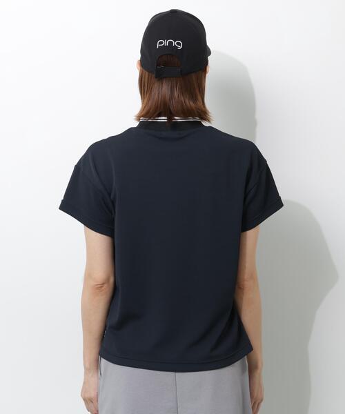 PING(ピン)の「【PING APPAREL】変形カノコ半袖ハイネックカットソー <PERFORMANCE> (LADIES)(Tシャツ/カットソー・レディース・ブラック/ホワイト/ピンク・L/LL/M/S)」の15枚目の写真