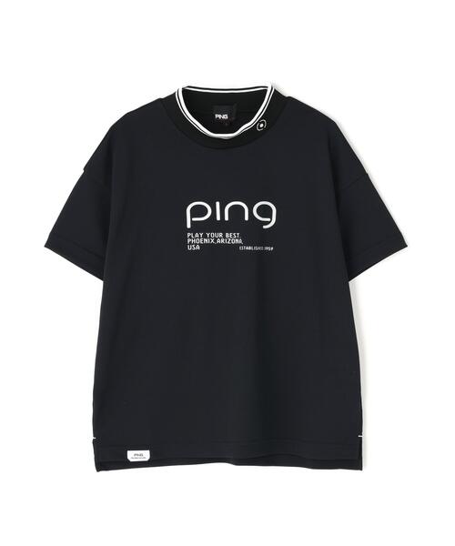 PING(ピン)の「【PING APPAREL】変形カノコ半袖ハイネックカットソー <PERFORMANCE> (LADIES)(Tシャツ/カットソー・レディース・ブラック/ホワイト/ピンク・L/LL/M/S)」の18枚目の写真