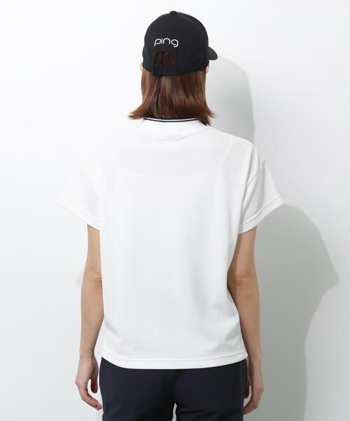 PING(ピン)の「【PING APPAREL】変形カノコ半袖ハイネックカットソー <PERFORMANCE> (LADIES)(Tシャツ/カットソー・レディース・ブラック/ホワイト/ピンク・L/LL/M/S)」の21枚目の写真