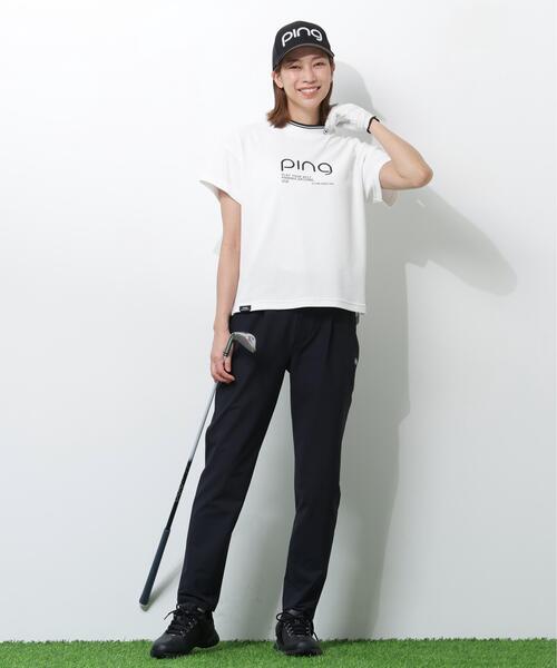 PING(ピン)の「【PING APPAREL】変形カノコ半袖ハイネックカットソー <PERFORMANCE> (LADIES)(Tシャツ/カットソー・レディース・ブラック/ホワイト/ピンク・L/LL/M/S)」の22枚目の写真