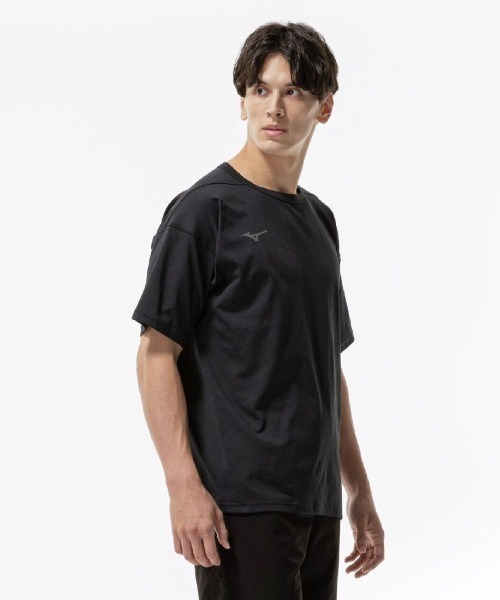 MIZUNO(ミズノ )の「ミズノ ストレッチソフトドライTシャツ(Tシャツ/カットソー・メンズ・ホワイト/ブラック・M/L/LL)」の5枚目の写真