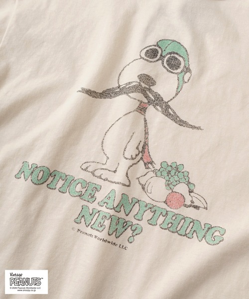 PEANUTS(ピーナッツ)の「【73】【FRUIT OF THE LOOM/フルーツオブザルーム】PEANUSコラボ キャラクターデザイン プリントTシャツ/リンガーTシャツ/ユニセックス/レディース/メンズ【Sサイズ~Lサイズ】(Tシャツ/カットソー・レディース・パープル/アイボリー系3/アイボリー系2/アイボリー系/サックスブルー/アイボリー系4/ピンク/アイボリー系1・M/S/L)」の20枚目の写真