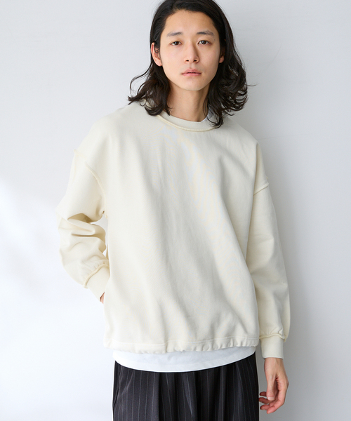 B.C STOCK(ベーセーストック)の「【2点セット】FORHUS ピグメントセットスウェット(スウェット・メンズ・ブルー系その他/ピンク/アイボリー/チャコールグレー・MEDIUM/LARGE)」の2枚目の写真