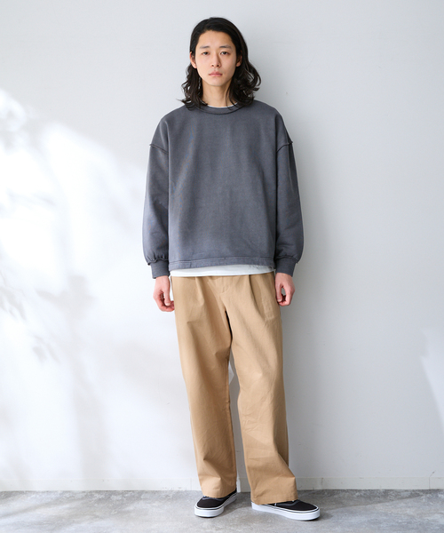 B.C STOCK(ベーセーストック)の「【2点セット】FORHUS ピグメントセットスウェット(スウェット・メンズ・ブルー系その他/ピンク/アイボリー/チャコールグレー・MEDIUM/LARGE)」の10枚目の写真