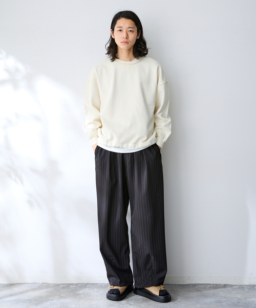 B.C STOCK(ベーセーストック)の「【2点セット】FORHUS ピグメントセットスウェット(スウェット・メンズ・ブルー系その他/ピンク/アイボリー/チャコールグレー・MEDIUM/LARGE)」の14枚目の写真