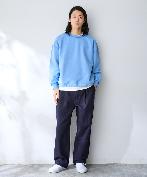 B.C STOCK(ベーセーストック)の「【2点セット】FORHUS ピグメントセットスウェット(スウェット・メンズ・ブルー系その他/ピンク/アイボリー/チャコールグレー・MEDIUM/LARGE)」の18枚目の写真