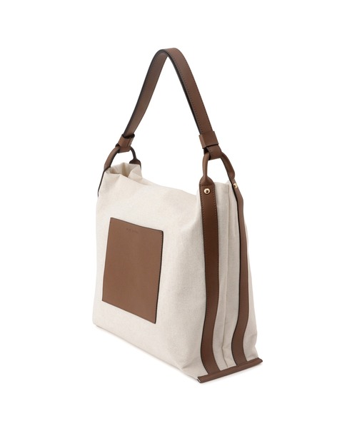 ROPE' PICNIC（ロペピクニック）の「麻調キャンバスコンビトートバッグ/A4対応・15インチPC対応（トートバッグ・レディース・ブラック/ブラウン・FREE）」の20枚目の写真