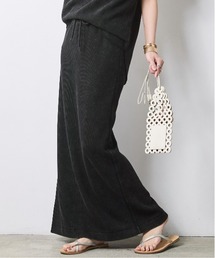 CHIC STYLE | 【セットアップ対応】ヴィンテージ加工サーマルロングスカート<大きいサイズ有>シックスタイル(スカート)