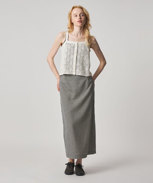 Steven Alan（スティーブンアラン）の「＜Steven Alan＞ハンド ニット キャミソール（ニット/セーター・レディース・オフホワイト/ネイビー・FREE）」の8枚目の写真