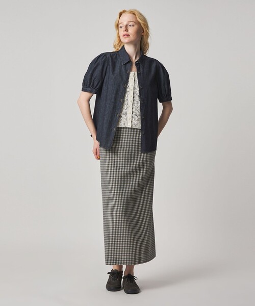 Steven Alan（スティーブンアラン）の「＜Steven Alan＞ハンド ニット キャミソール（ニット/セーター・レディース・オフホワイト/ネイビー・FREE）」の9枚目の写真