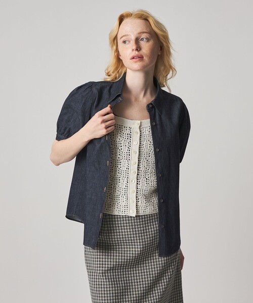 Steven Alan（スティーブンアラン）の「＜Steven Alan＞ハンド ニット キャミソール（ニット/セーター・レディース・オフホワイト/ネイビー・FREE）」の10枚目の写真