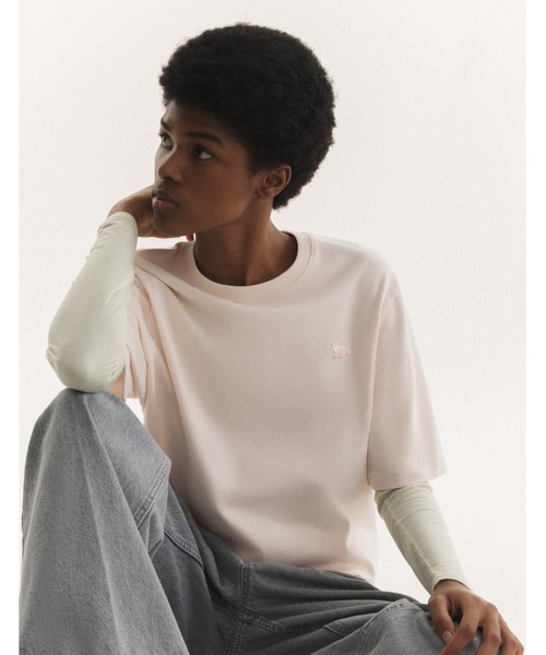 Maison Kitsune(メゾンキツネ)の「BABY FOX COMFORT TEE-SHIRT(Tシャツ/カットソー・レディース・ベビーピンク/ホワイト・M/S/XS/XXS/L)」の9枚目の写真