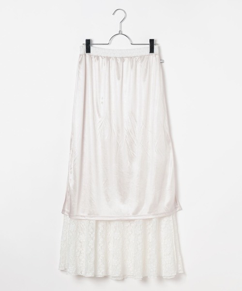 BAYFLOW（ベイフロー）の「カットレーススカート（スカート・レディース・オフホワイト/ブラック・FREE）」の22枚目の写真