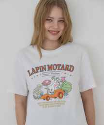 キャロットラビットTシャツ - ホワイト