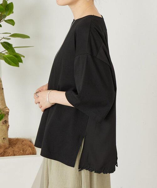 BEARDSLEY（ビアズリー）の「ことわざ刺繍プルオーバー（Tシャツ/カットソー・レディース・ネイビー/ブラック・FREE）」の11枚目の写真