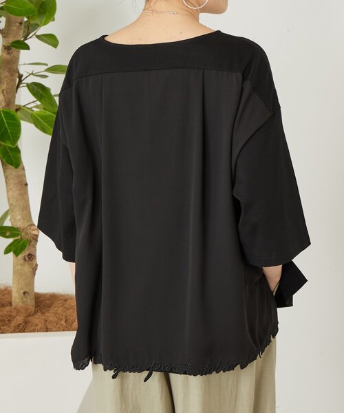 BEARDSLEY（ビアズリー）の「ことわざ刺繍プルオーバー（Tシャツ/カットソー・レディース・ネイビー/ブラック・FREE）」の10枚目の写真