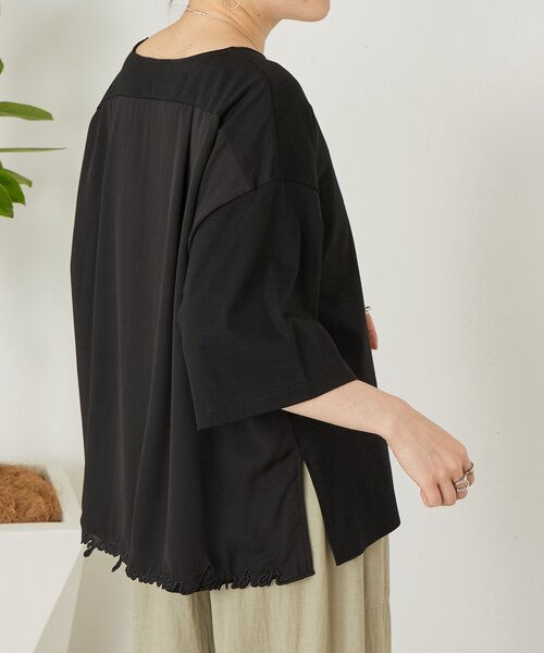 BEARDSLEY（ビアズリー）の「ことわざ刺繍プルオーバー（Tシャツ/カットソー・レディース・ネイビー/ブラック・FREE）」の9枚目の写真