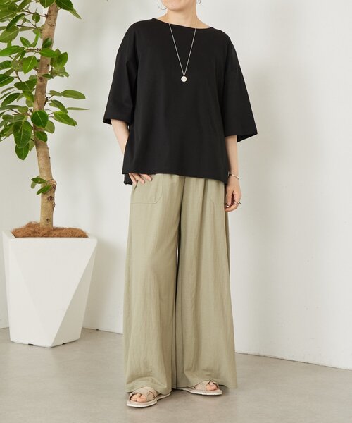 BEARDSLEY（ビアズリー）の「ことわざ刺繍プルオーバー（Tシャツ/カットソー・レディース・ネイビー/ブラック・FREE）」の8枚目の写真