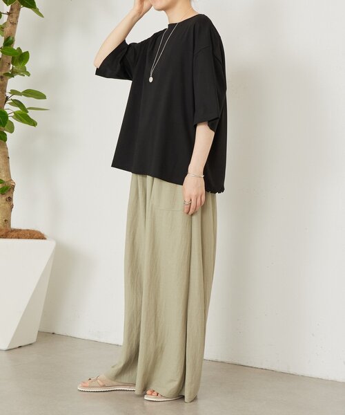 BEARDSLEY（ビアズリー）の「ことわざ刺繍プルオーバー（Tシャツ/カットソー・レディース・ネイビー/ブラック・FREE）」の7枚目の写真