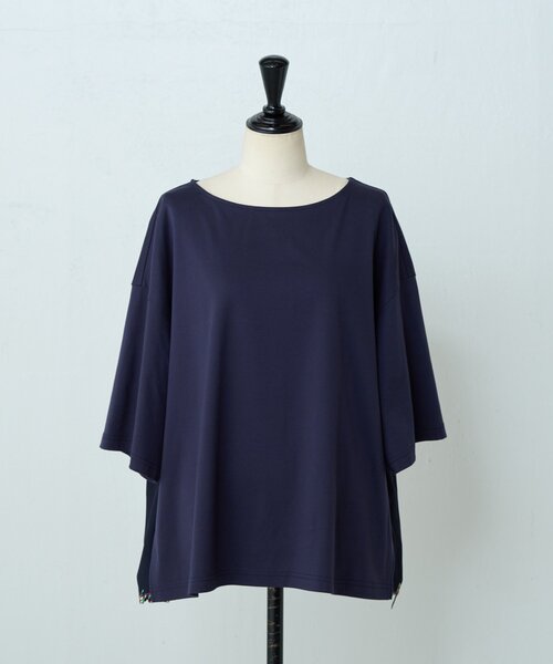 BEARDSLEY（ビアズリー）の「ことわざ刺繍プルオーバー（Tシャツ/カットソー・レディース・ネイビー/ブラック・FREE）」の3枚目の写真