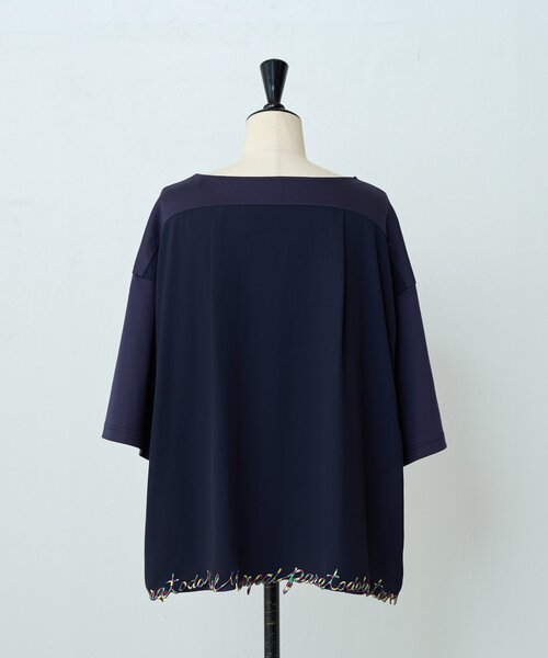 BEARDSLEY（ビアズリー）の「ことわざ刺繍プルオーバー（Tシャツ/カットソー・レディース・ネイビー/ブラック・FREE）」の15枚目の写真