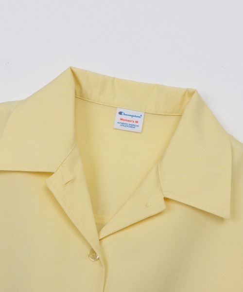 Champion（チャンピオン）の「チャンピオン  BOWLING SHIRT（シャツ/ブラウス・レディース・ペールイエロー/オフホワイト・M/L）」の5枚目の写真