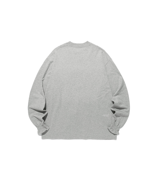 NICE GHOST CLUB(ナイスゴーストクラブ)の「FFATS SHIRRING SLEEVELESS BIG BIG L/S TEE_GREY(NG2GSUT580A)(Tシャツ/カットソー・レディース・グレー・SMALL/MEDIUM)」の5枚目の写真