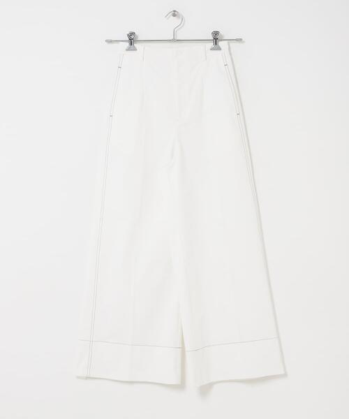 URBAN RESEARCH ROSSO WOMEN(アーバンリサーチ ロッソ)の「コットンツイルワイドパンツ(その他パンツ・レディース・ブラウン/ホワイト・36/38)」の19枚目の写真