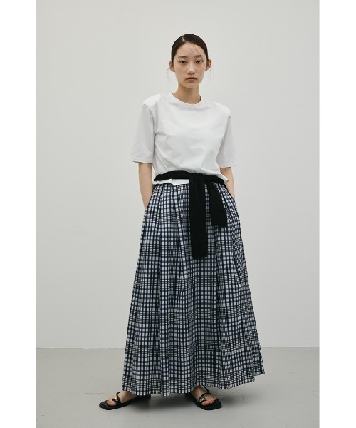 STYLEMIXER（スタイルミキサー）の「【セットアップ対応】シアーチェックスカート（スカート・レディース・ベージュ系その他/ブルー系その他3・SMALL/MEDIUM）」の10枚目の写真