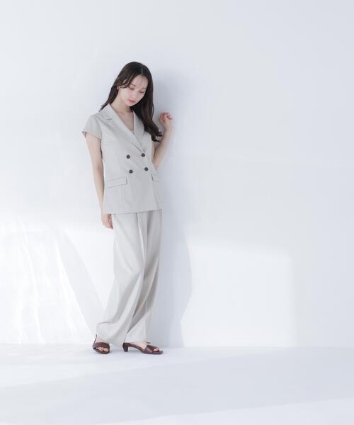 NATURAL BEAUTY BASIC(ナチュラルビューティーベーシック)の「スタイルアップ SETUP ワンタックワイドパンツ(その他パンツ・レディース・ブラウン/ベージュ・SMALL/MEDIUM)」の20枚目の写真