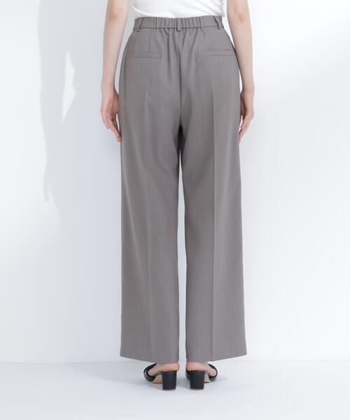 NATURAL BEAUTY BASIC(ナチュラルビューティーベーシック)の「スタイルアップ SETUP ワンタックワイドパンツ(その他パンツ・レディース・ブラウン/ベージュ・SMALL/MEDIUM)」の9枚目の写真