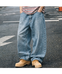 GRAYBLVD（グレイブラバット）の「ウェスリーウォッシュドデニムパンツ（ブルー）（デニムパンツ）」