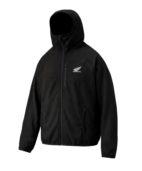 PHYPS MOTORCYCLE(フィップスモーターサイクル)の「H-Tech Grid Fleece Hoodie Zip-Up Black(パーカー・レディース・その他・SMALL/MEDIUM/LARGE/X-LARGE)」の1枚目の写真