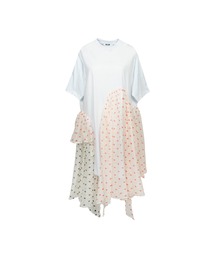MSGM（エムエスジーエム）の「ポルカドット シフォン ジャージーワンピース（ワンピース）」