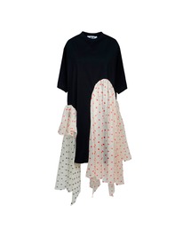 MSGM（エムエスジーエム）の「ポルカドット シフォン ジャージーワンピース（ワンピース）」