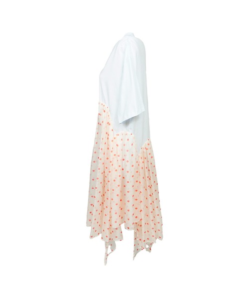 MSGM(エムエスジーエム)の「ポルカドット シフォン ジャージーワンピース(ワンピース・レディース・ブラック/ホワイト・XS/S)」の3枚目の写真