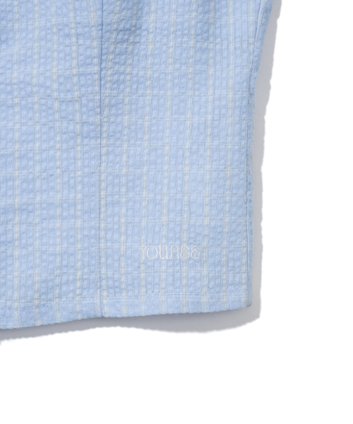 YOUHEE（ユヒ）の「PUFF SLEEVE BLOUSE_LIGHT BLUE（シャツ/ブラウス・レディース・その他・SMALL/MEDIUM）」の4枚目の写真