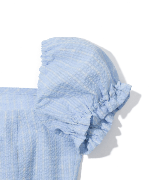 YOUHEE（ユヒ）の「PUFF SLEEVE BLOUSE_LIGHT BLUE（シャツ/ブラウス・レディース・その他・SMALL/MEDIUM）」の3枚目の写真