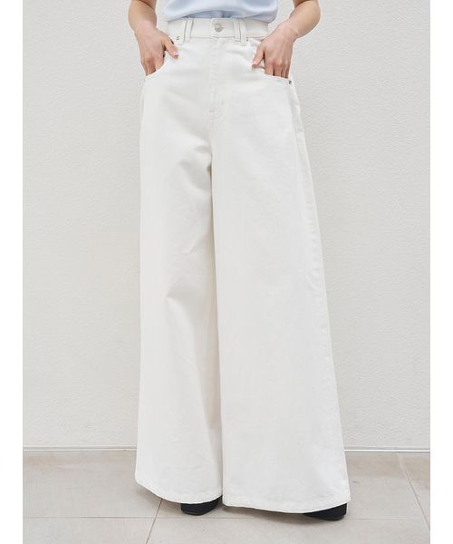 SNIDEL（スナイデル）の「【Kuroki denim】ハイライズワイドデニム（デニムパンツ・レディース・ダークブルー/ホワイト/ライトブルー・0/1）」の18枚目の写真
