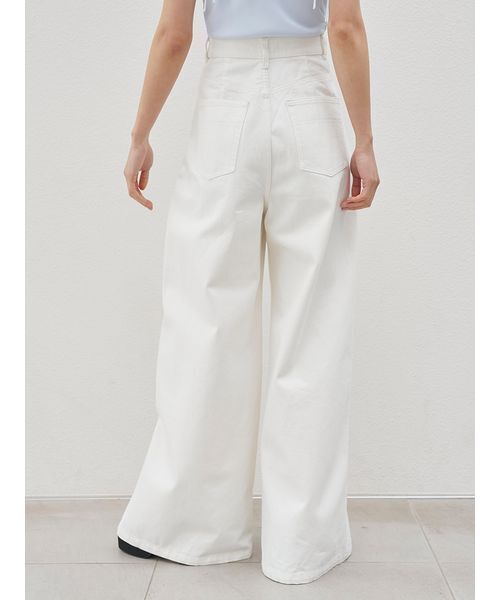 SNIDEL（スナイデル）の「【Kuroki denim】ハイライズワイドデニム（デニムパンツ・レディース・ダークブルー/ホワイト/ライトブルー・0/1）」の17枚目の写真