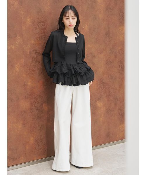 SNIDEL（スナイデル）の「【Kuroki denim】ハイライズワイドデニム（デニムパンツ・レディース・ダークブルー/ホワイト/ライトブルー・0/1）」の8枚目の写真