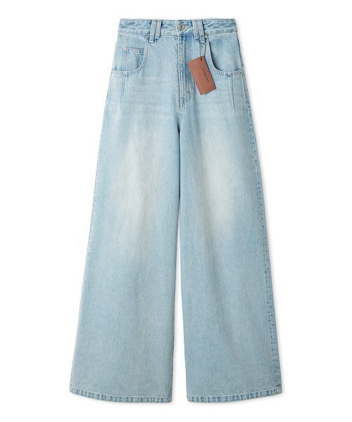 SNIDEL（スナイデル）の「【Kuroki denim】ハイライズワイドデニム（デニムパンツ・レディース・ダークブルー/ホワイト/ライトブルー・0/1）」の5枚目の写真