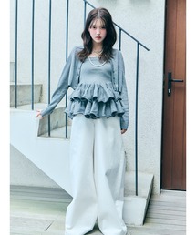【Kuroki denim】ハイライズワイドデニム